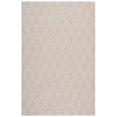 Edmond 850 Polypropylene/Polyester Geometric Indoor/Outdoor Rug in Rust/Gray