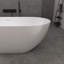 Baignoire de trempage autoportante 63 x 29,53 avec trop-plein et bonde escamotable