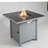 25" H X 30" W Steel Outdoor Fire Pit Table With Lid