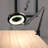 Lightview Pro 33 in. Adjustable Swing Arm Integrated 2.25X Magnifying Dimmable LED Desk Clamp Lamp-1422365815