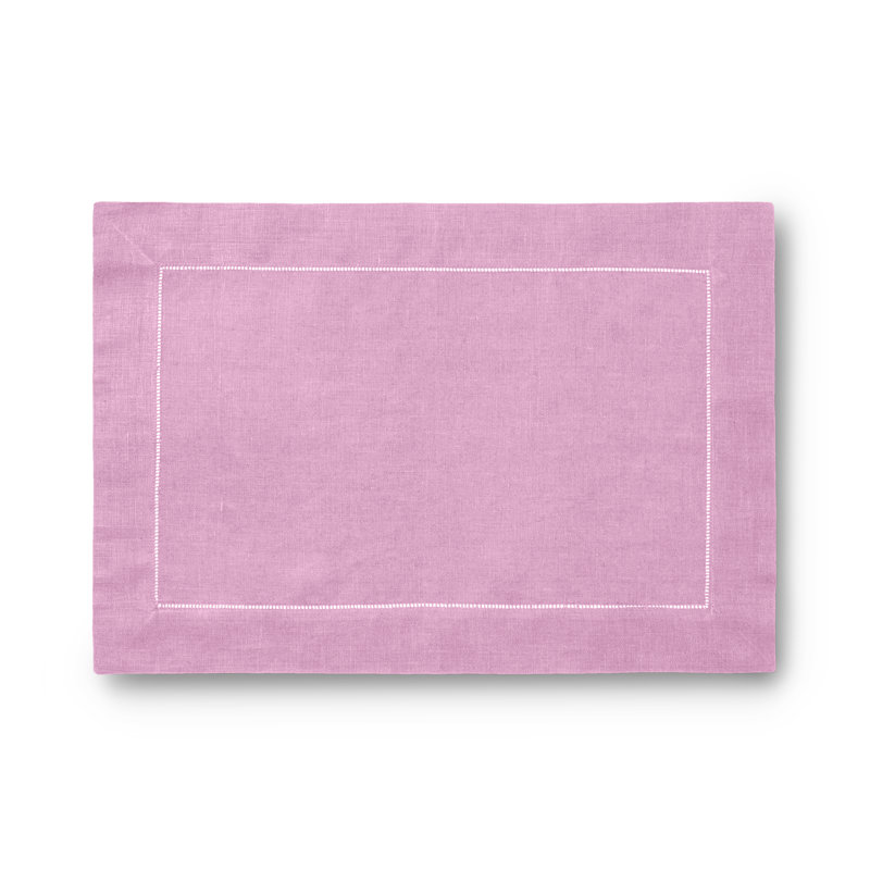 Festival Linen Rectangle Placemats, Cotton Candy