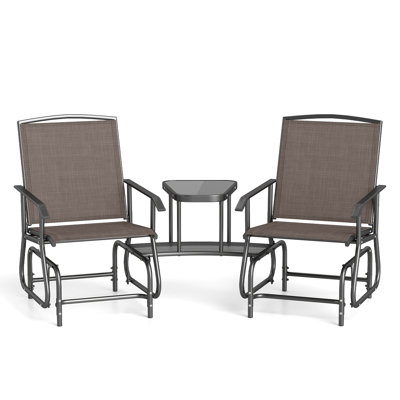  2 Person Metal Glider Chair