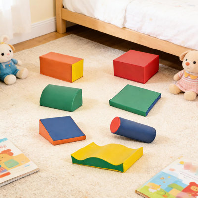 Blocs multicolores souples pendant 1 à 3 ans: Soutenez le développement multidimensionnel grâce à des équipements d'escalade et de jeu multisensoriel