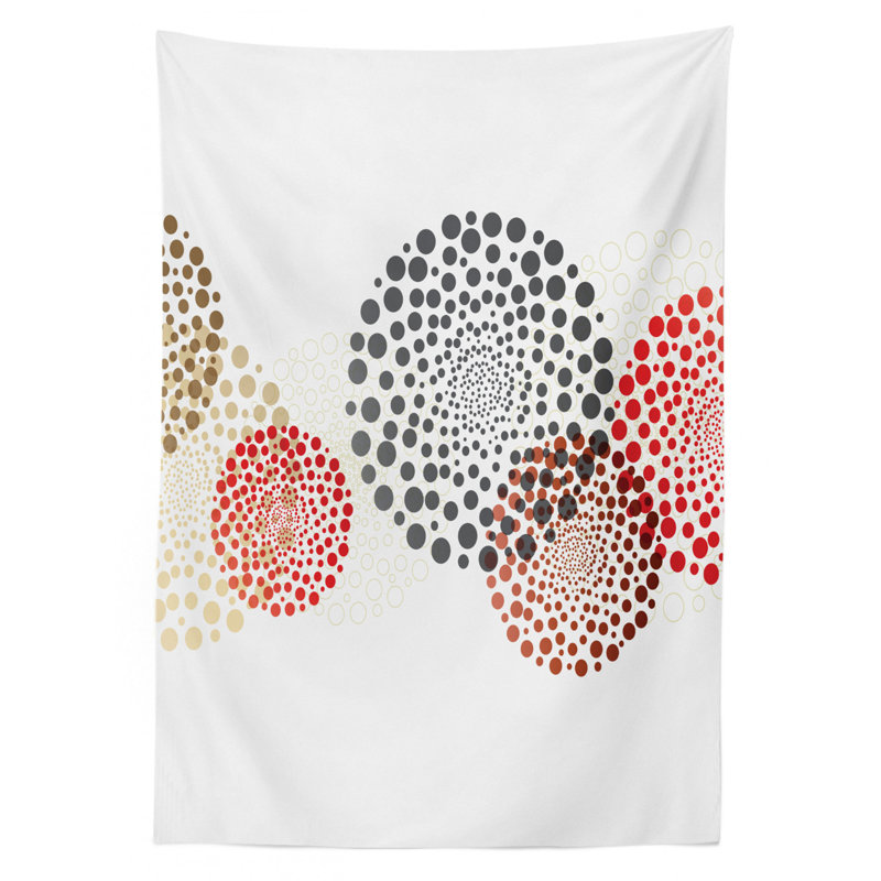 Abstract Tablecloth, 70" L x 52" W