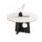 White&Black Round Sintered Stone Dining table-1492772134