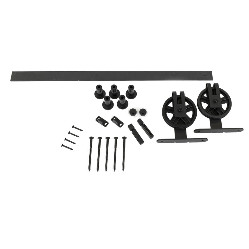 Wagon Top-Mount Hardware Kit With 78" Track, Matte Black