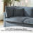 118.5” Oversized Cloud Modular Sectional Down Filled 6-Seater Sofa With Storage Ottomans-321733732