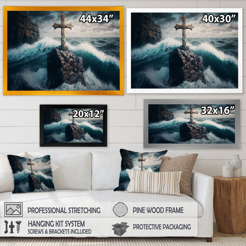 Reproduction d'art sur toile, Impression noire sur toile encadrée, H 12 po x l 20 po x P 1 po