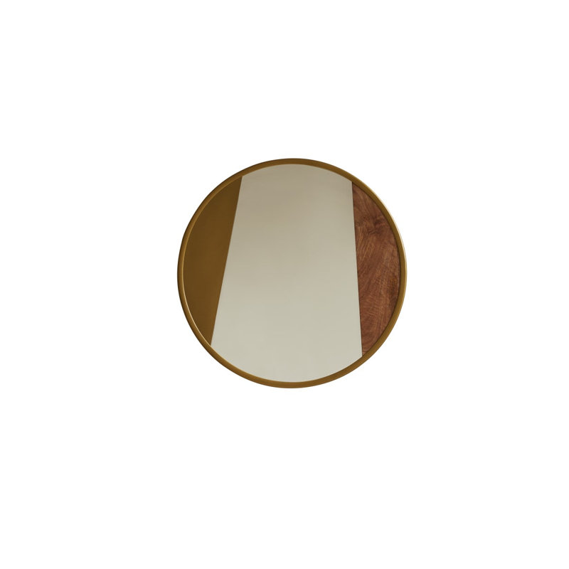 Andrea Round Metal Mirror