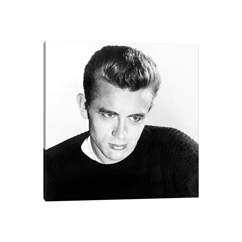 James Dean (1931-1955) - Wrapped Canvas Print, 30.48 cm H x 30.48 cm W