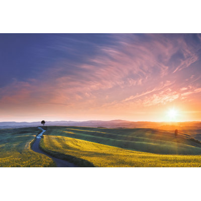 Coucher de soleil en Toscane, Italie par Mammuth