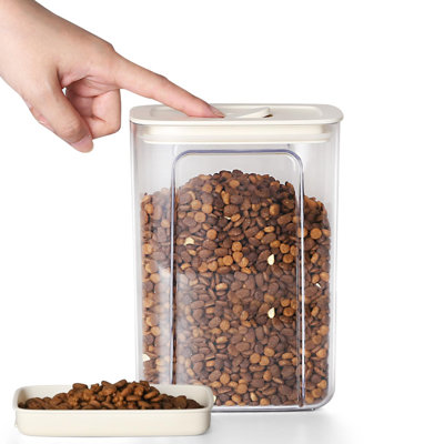 Dog Food Containers With Airtight Covers Travel Dog Food Containers Stackable Cat And Dog Food Cans For Pet Food Storage