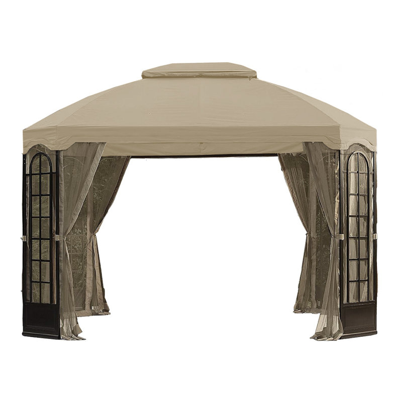 Housse de remplacement pour pavillon de terrasse Terrace SEULEMENT, Beige, Tissu Riplock 350