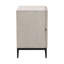 Silvia 2-Drawer Rubberwood Nightstand, Light Gray
