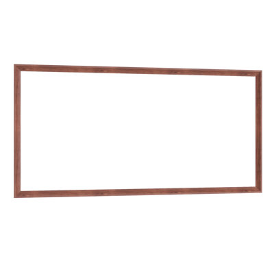 Oversized 60"X30" Rectangle Mirror With Walnut - Style Frame, Aluminum Frame For Bathroom, Bedroom, Simple Wall Mounting Bathroom Built Living Room, Dressing Vertical Or Horizontal Setup
