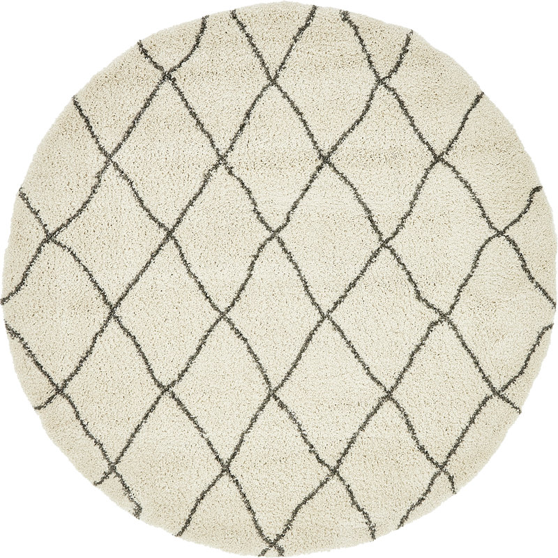 Reardon Geometric Indoor Rug, Round 5'3"