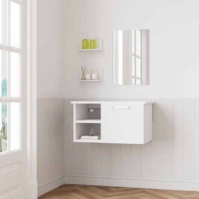 Anistyn 71mm Single Bathroom Vanity with Vessel Glass Basin