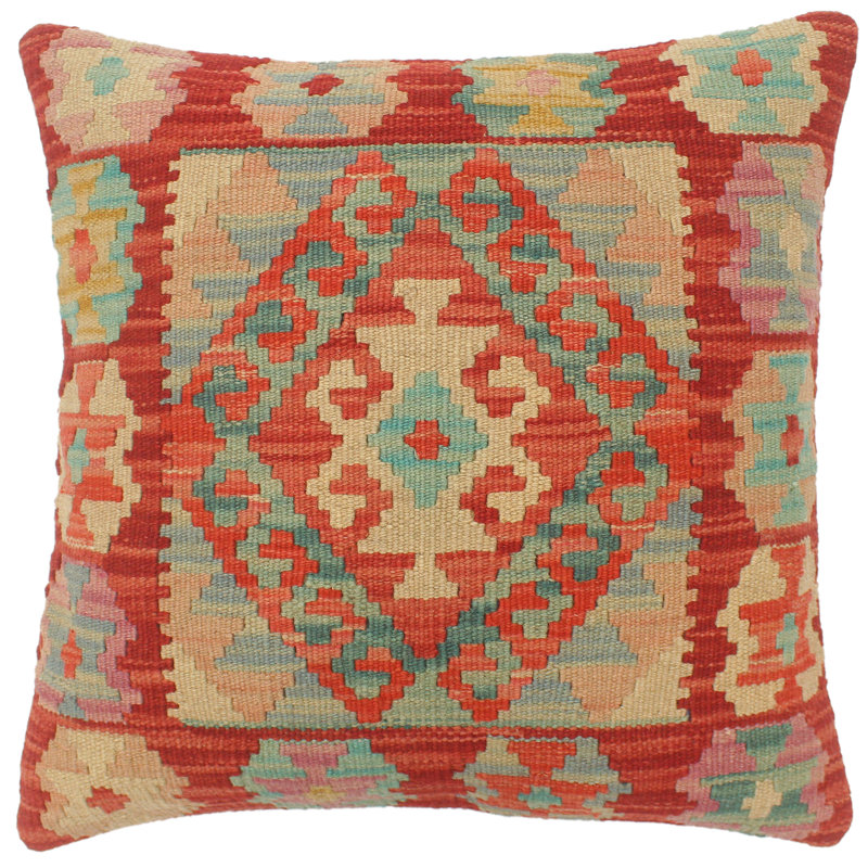 Coussin rustique en kilim tissé à la main