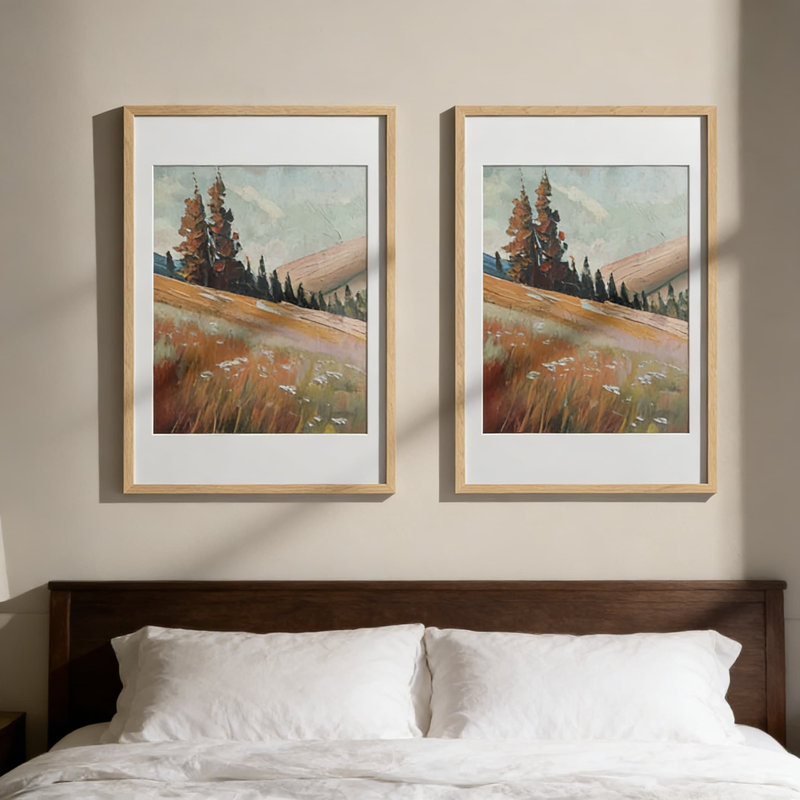 Ensemble de 3 cadres photo en bois de chêne naturel avec passe-partout et verre trempé - cadre 10 x 13 avec passe-partout 8,5 x 11 pour une présentation de qualité galerie