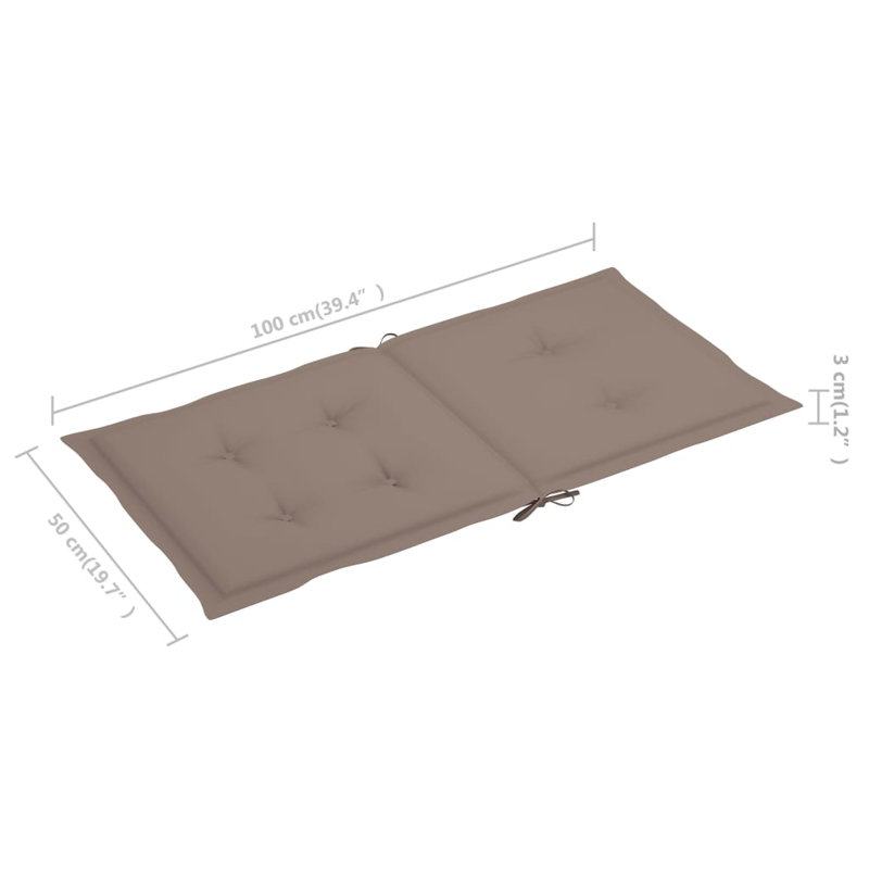 Outdoor Seat / Back Cushion, Taupe, 6