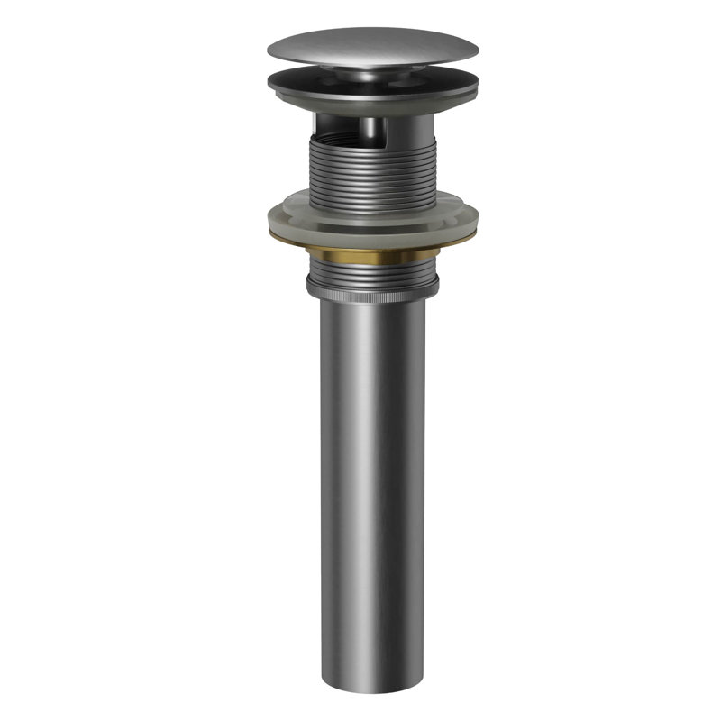 Karran Pop-up Bathroom Sink Drain With Overflow, Stainless Steel