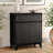 38.2" H Wood 2-Door Accent Cabinet with Waveform Fluted Panels-552230334