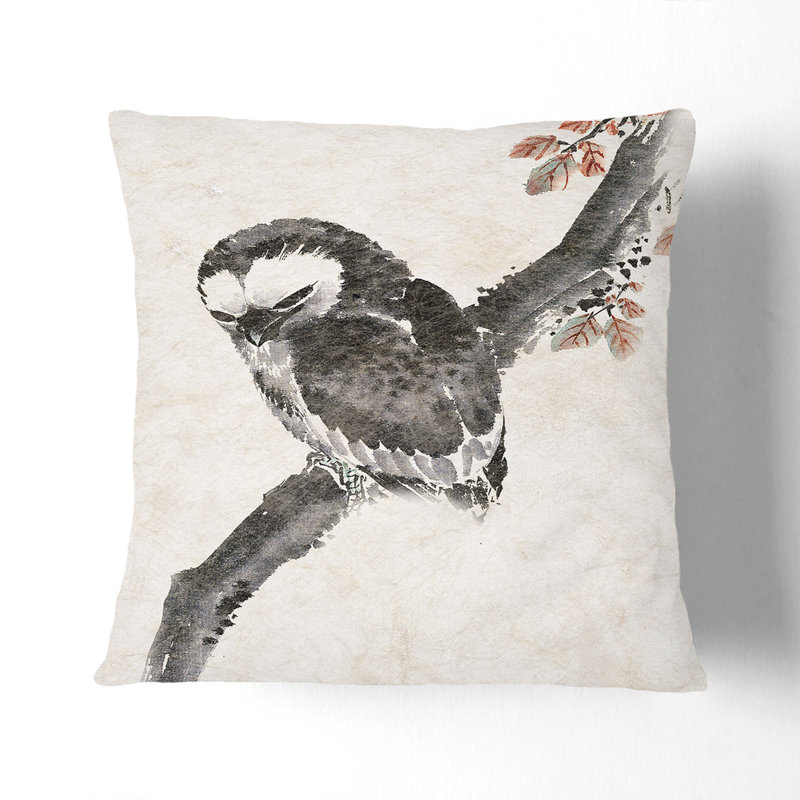 Square Throw Cushion, 40cm H x 40cm W x 15cm D, Black