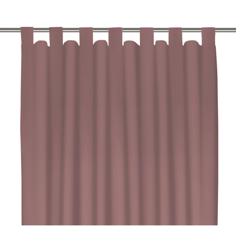 Polyester Blackout Tab Top Curtain Panel, Lilac, 142cm Width x 295cm Drop