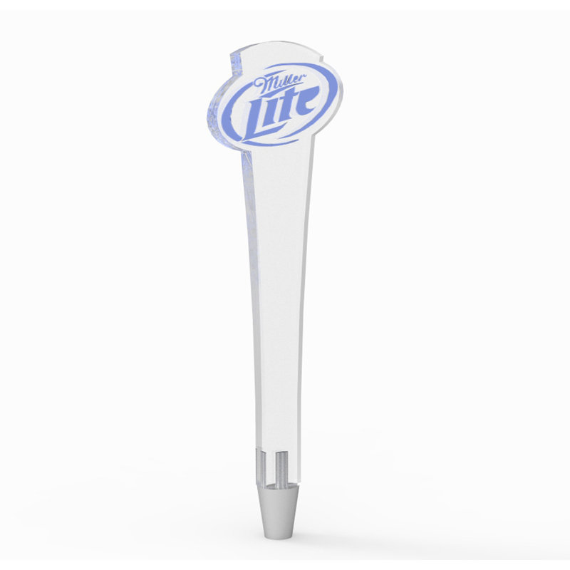 Acrylic Plexiglass Lucite Miller Lite Handle