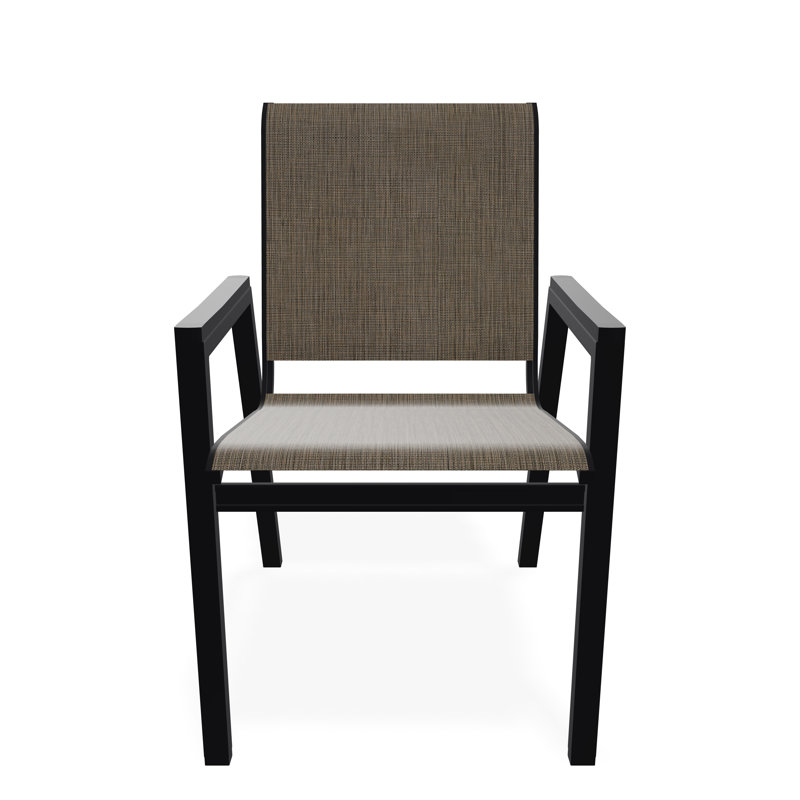 Bazza Outdoor Dining Chair, Kora, Black