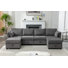 Toxi Upholstered Modular Sectional Sofa with Reversible Ottomans