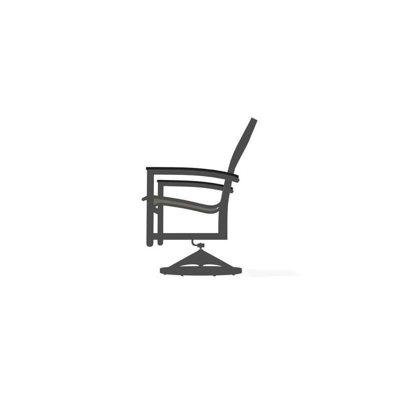 Bazza Outdoor Dining Chair, Smoke, Graphite