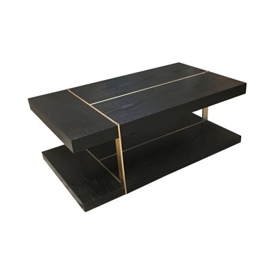 Alexs Floor Shelf Coffee Table with Storage