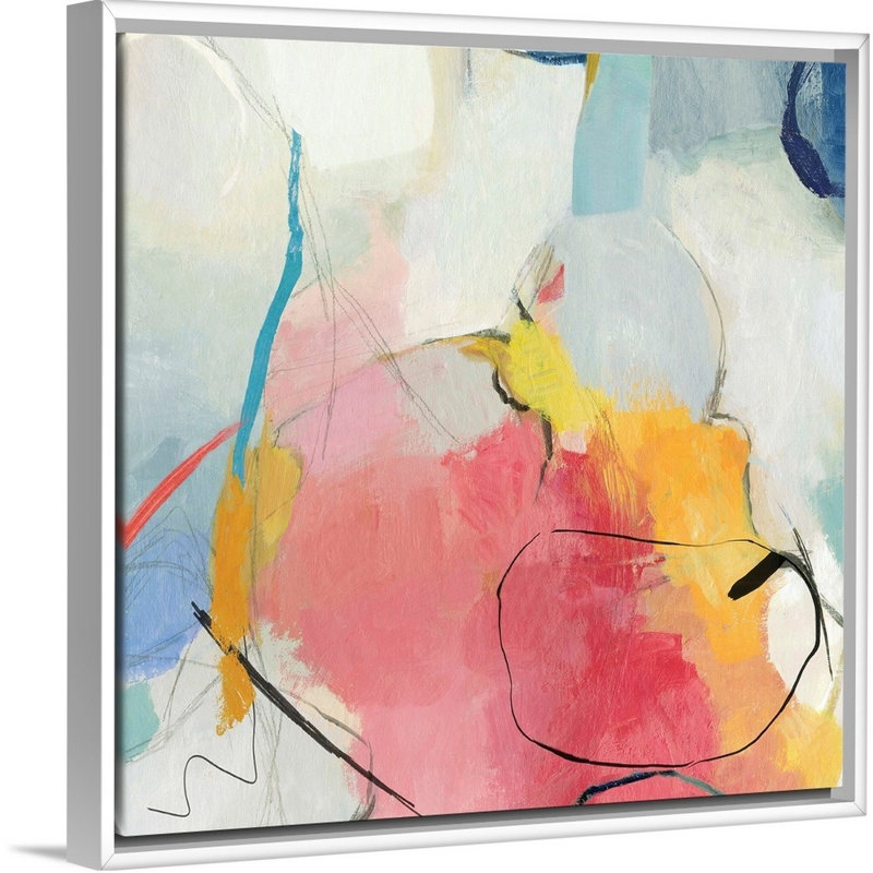 Watermelon II par PI Studio - reproduction sur toile, Toile blanche encadrée, H 22 po x l 22 po x P 1,75 po