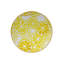 Tapis rond rond rond jaune à motif tissé détaillé lavable à la machine-1794411362