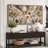 Neutral Toned Feast Celebration Artwork Extra Large Pictures Framed Canvas Print Wall Art-120284298-120284296