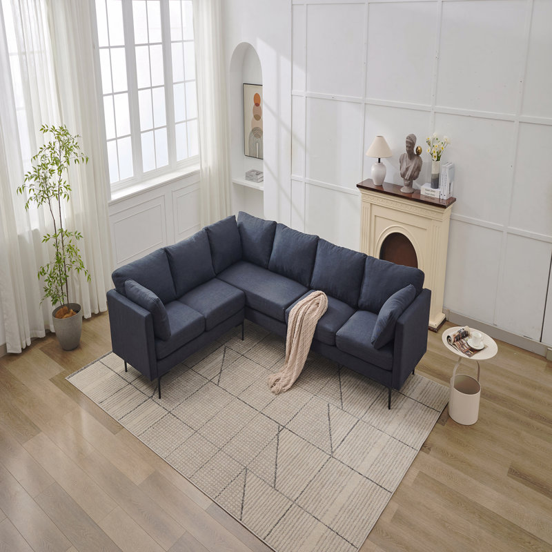L Shaped Sectional Sofa (Gray)