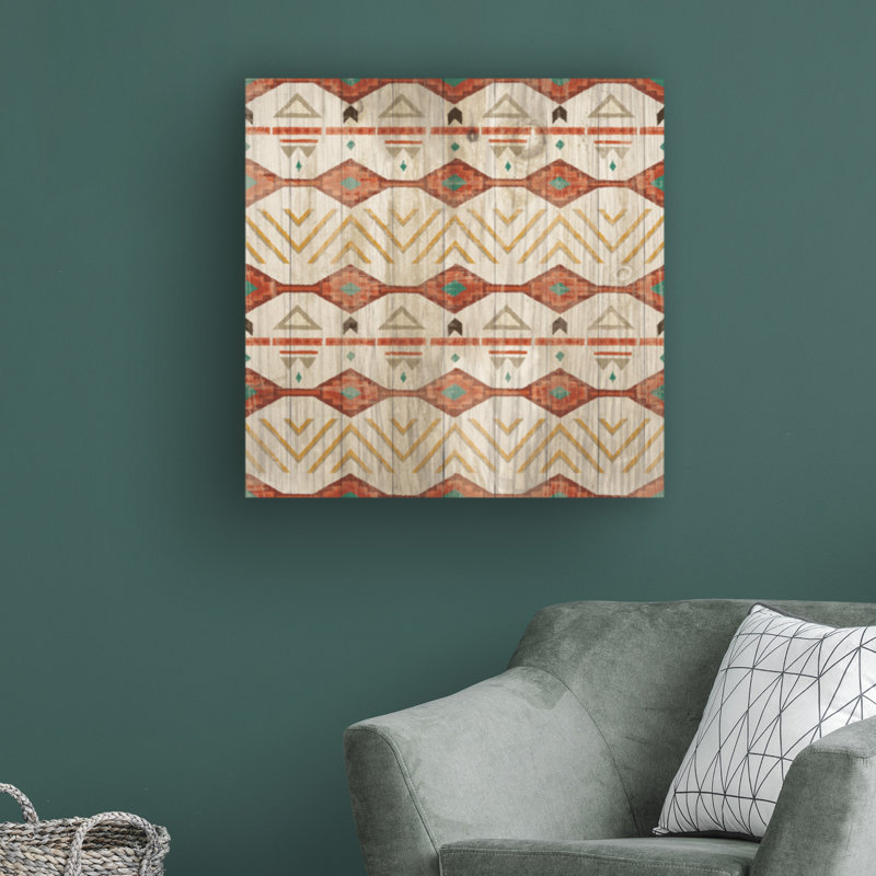 Southwest Pattern Abstract Canvas Art in Multicolor