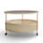 Metal Mesh Coffee Table with Tempered Glass for Living Room, Study Frame & Easy Assembly-1061255784