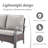 Bobra Patio Rattan Outdoor Wicker Sofa With Ottomans And Cushions-429927341