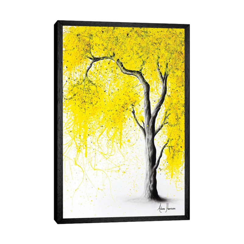 Fall Tree Trios by Ashvin Harrison - Graphic Art Print on Canvas, 101.6 cm H x 66.04 cm W, Black Framed