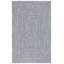 Tapis bleu foncé / ivoire tissé à la main Trombetta-2001773976-1958353457