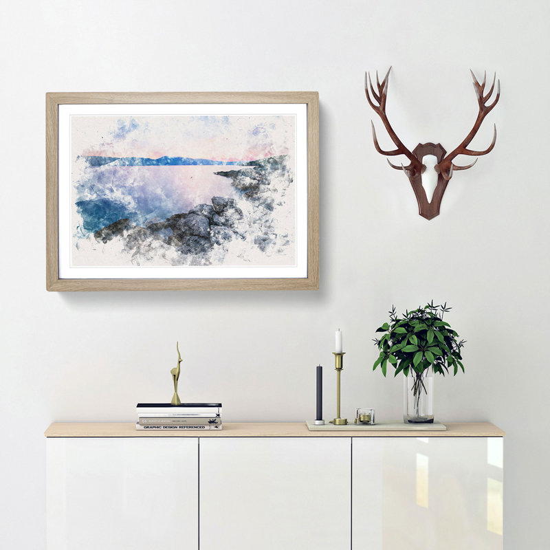 Premantura in Istria Croatia - Framed Print, 24cm H x 33cm W x 2cm D, Oak Framed