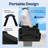 Height Adjustable High Back Stadium Seats with Back Support and Cushion (2 Pack)-1024093008