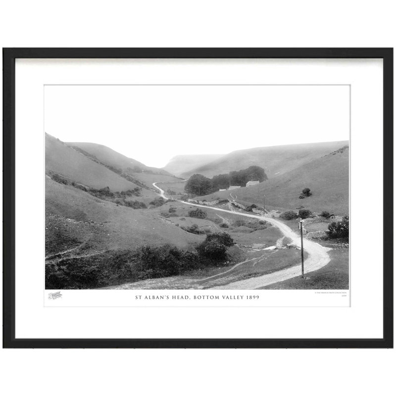 St Albans Head, Bottom Valley 1899 by Francis Frith - Single Picture Frame Print, 40cm H x 50cm W x 2.3cm D