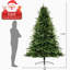 Arbre de Noël 7,5 pi avec 3398 pointes de branches pré-éclairées, arbre de Noël épinette artificiel pré-éclairé avec 500 lumières et 9 modes d'éclairage