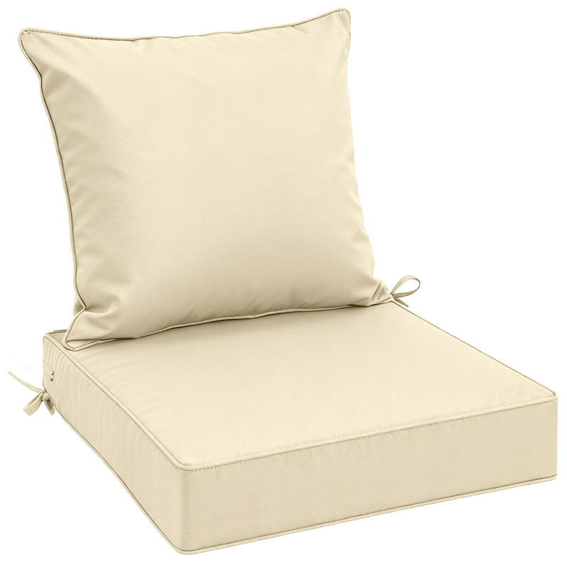 Coussin de siège / dossier extérieur 6 po, Beige