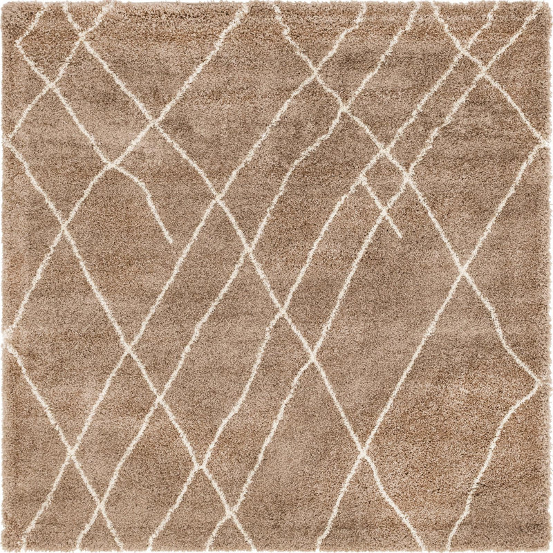 Geometric Indoor Rug, Square 8'