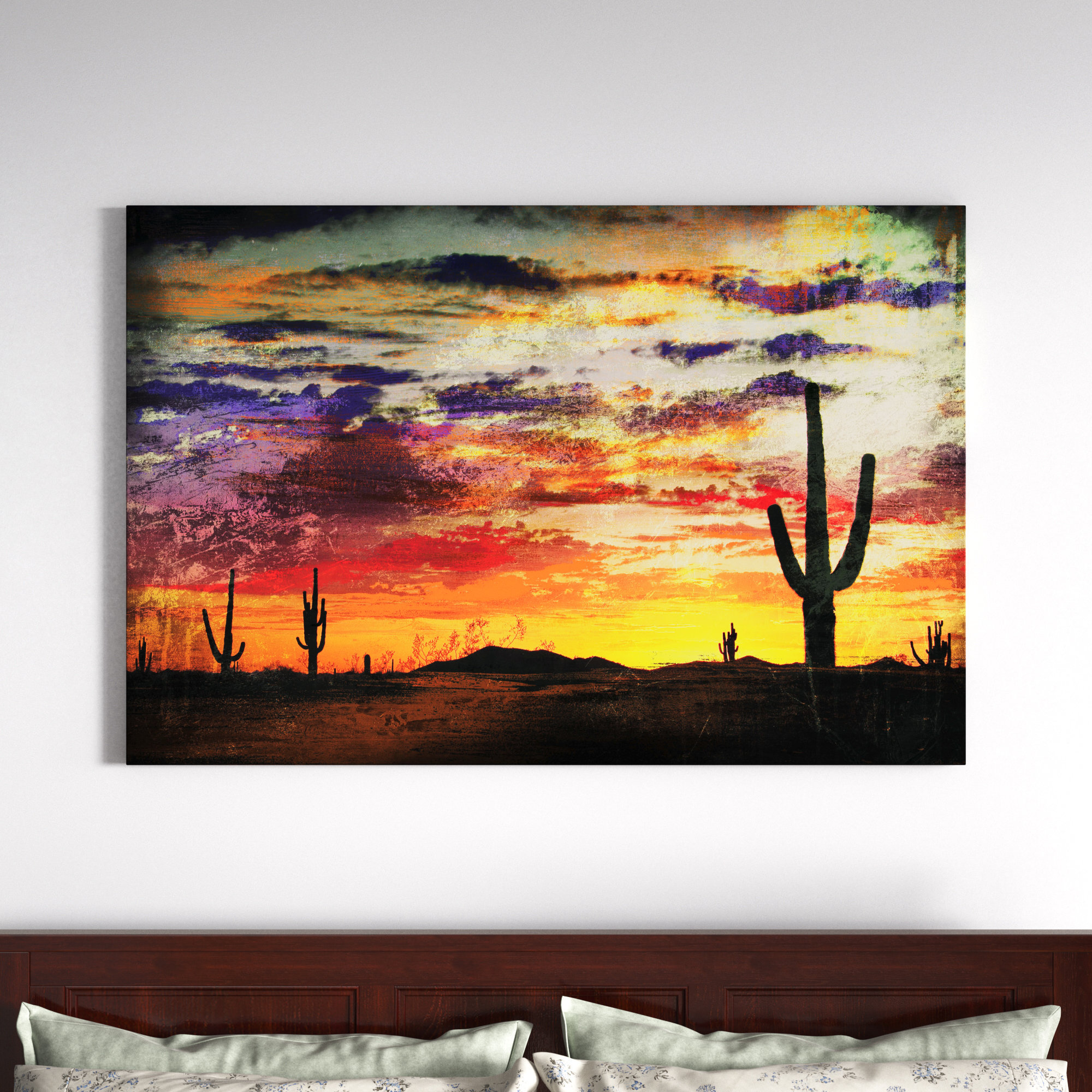 Rainbow Landscape Canvas Paintings For Home Walls For Living Room