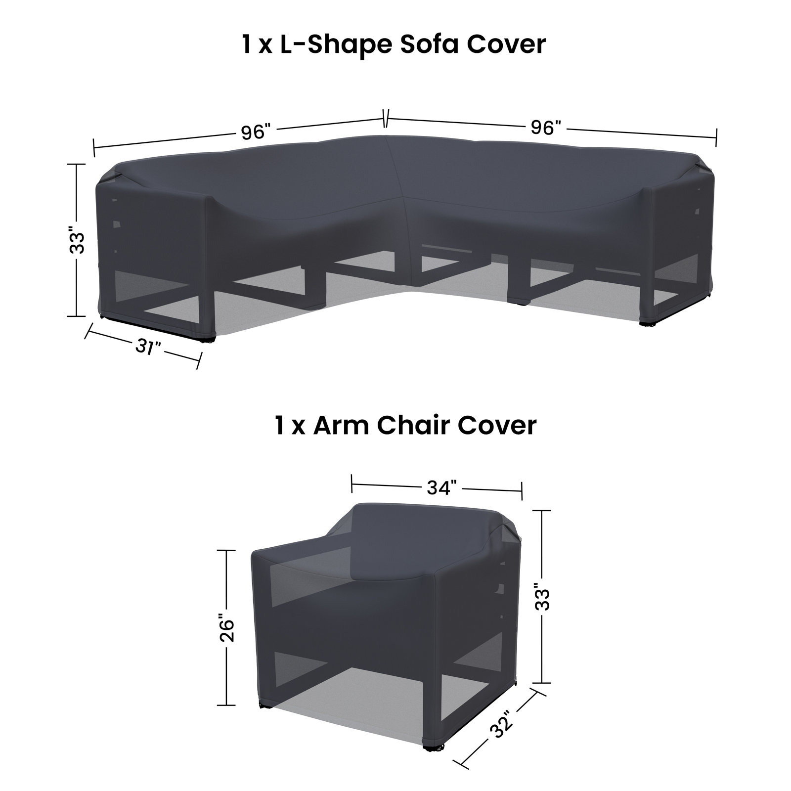 Group Seating Patio Conversation Set Cover